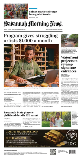 Cover of Savannah Morning News