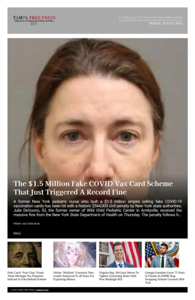 Cover of Tampa Free Press