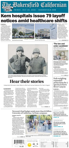 Cover of The Bakersfield Californian