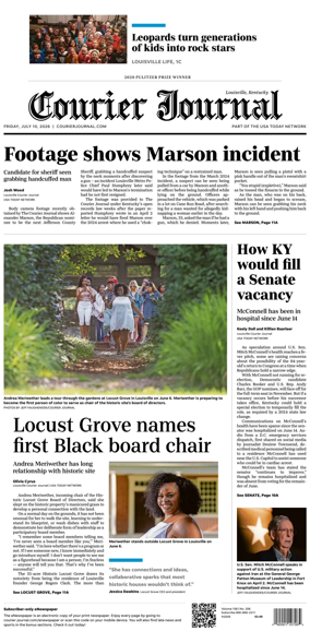 Cover of The Courier-Journal (Louisville)