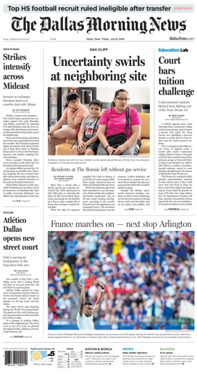 Cover of The Dallas Morning News