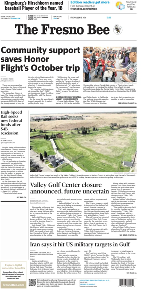 Cover of The Fresno Bee