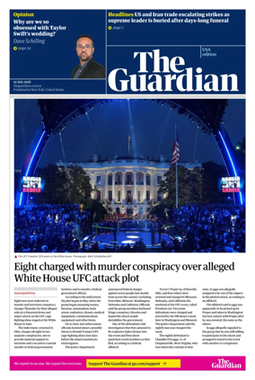 Cover of The Guardian (USA)
