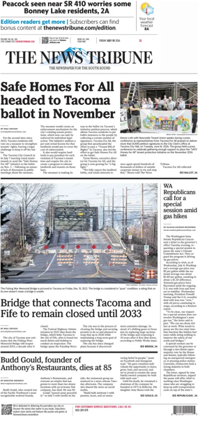 Cover of The News Tribune