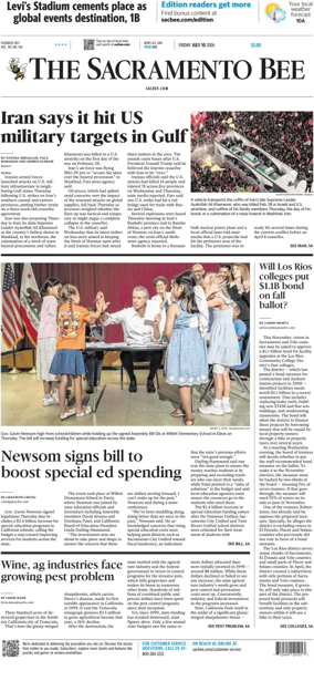 Cover of The Sacramento Bee
