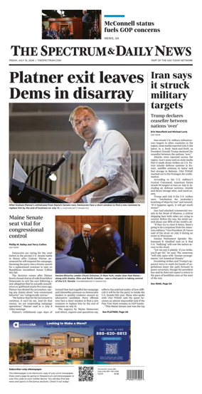 Cover of The Spectrum & Daily News