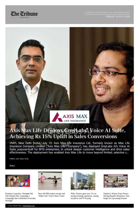 Cover of Tribune India - Compiled Edition