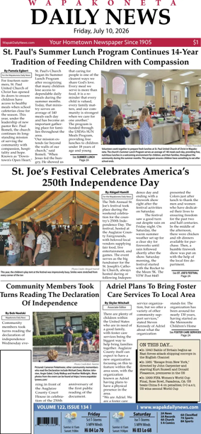 Cover of Wapakoneta Daily News