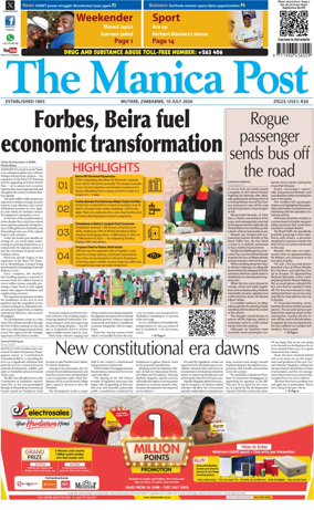 Cover of The Manica Post