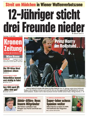 Cover of Kronen Zeitung