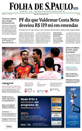 Cover of Folha de S.Paulo