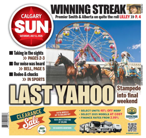 Cover of Calgary Sun