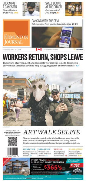 Cover of Edmonton Journal