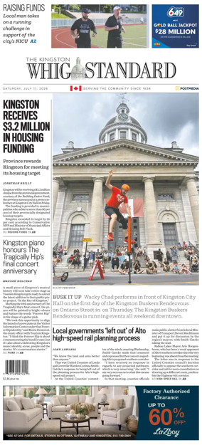 Cover of Kingston Whig-Standard