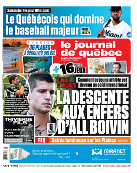 Cover of Le Journal de Quebec