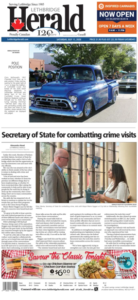 Cover of Lethbridge Herald