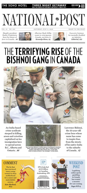 Cover of National Post - (Latest Edition)