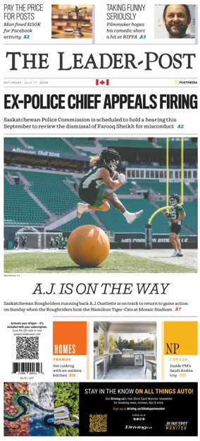 Cover of Regina Leader-Post