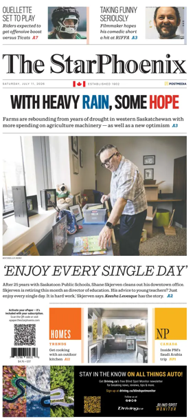 Cover of Saskatoon StarPhoenix
