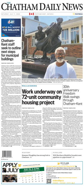 Cover of The Chatham Daily News