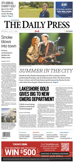 Cover of The Daily Press (Timmins)