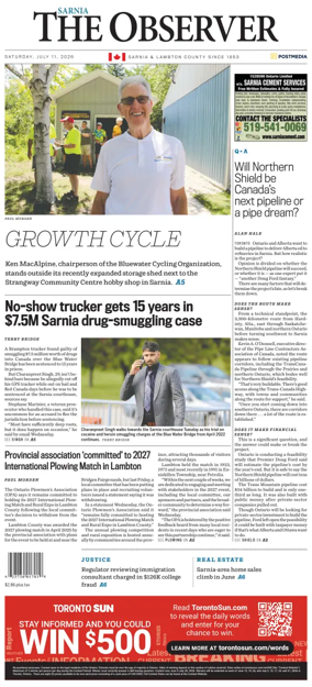 Cover of The Observer (Sarnia)