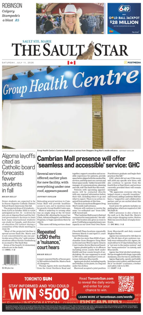 Cover of The Sault Star