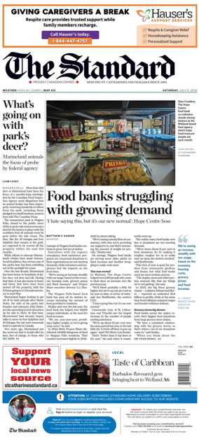 Cover of The Standard (St. Catharines)