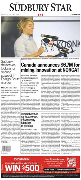 Cover of The Sudbury Star