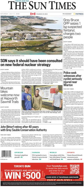 Cover of The Sun Times (Owen Sound)