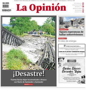 Cover of La Opinion