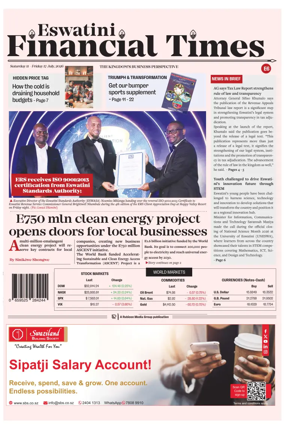 Cover of Eswatini Financial Times
