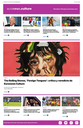 Cover of Euronews Culture and Sport (Spanish) Compiled Edition