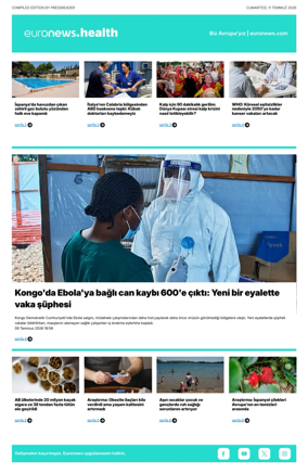 Cover of Euronews Health (Turkish) Compiled Edition