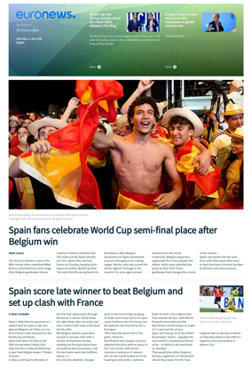 Cover of Euronews World Cup