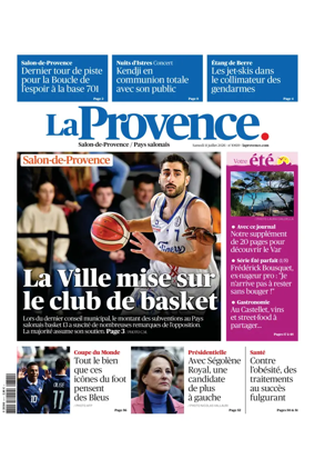 Cover of La Provence Salon-de-Provence / Pays salonais