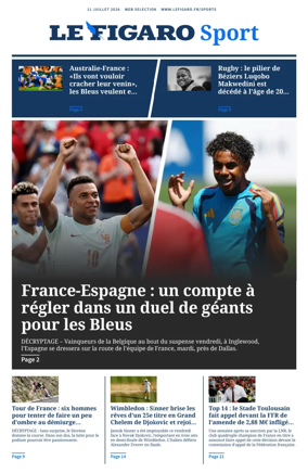 Cover of Le Figaro Sport