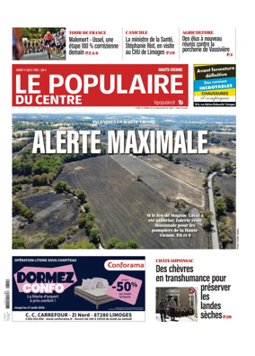 Cover of Le Populaire du Centre (Haute-Vienne)