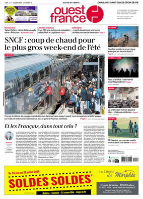 Cover of Ouest France (Challans / Saint-Gilles-Croix-de-Vie)