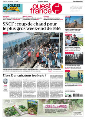 Cover of Ouest France (Chateaubriant)