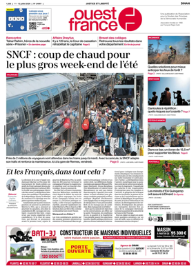 Cover of Ouest France (Dinan)