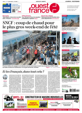 Cover of Ouest France (Loudeac / Rostrenen)