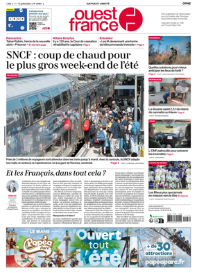 Cover of Ouest France (Orne)