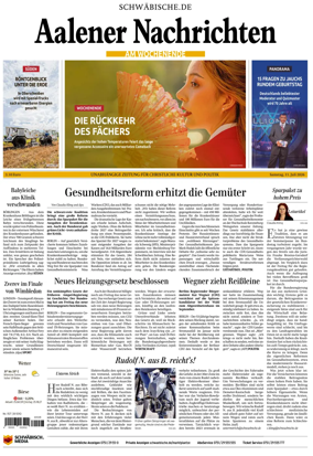 Cover of Aalener Nachrichten