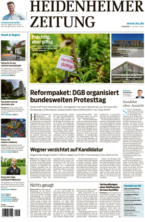 Cover of Heidenheimer Zeitung
