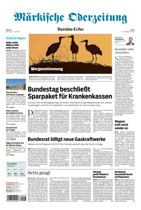 Cover of Markische Oderzeitung Bernau