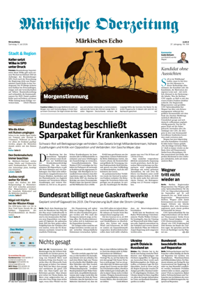 Cover of Markische Oderzeitung Strausberg