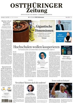 Cover of Ostthuringer Zeitung (Gera)