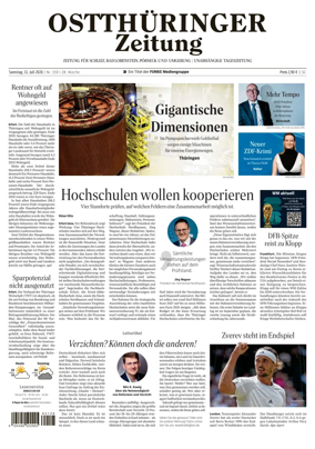Cover of Ostthuringer Zeitung (Posneck)