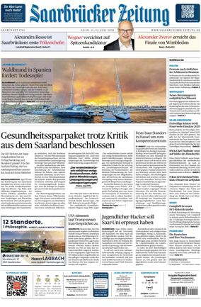 Cover of Saarbruecker Zeitung